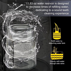 Irigator Oral tanpa kabel, 5 mode pembersih IPX 7 tahan air USB dapat diisi ulang air, <span class=keywords><strong>Flosser</strong></span> tusuk gigi untuk membersihkan gigi - Product Image 5