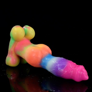 YOCY - Juguete Sexual Luminoso, Nuevo Producto, Diseño de Pastor Alemán, Pene de Fantasía con Gran Nudo para Mujeres, Masturbación, Tapón Anal - Product Image 3