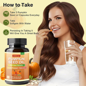 Saç büyüme genç cilt idrar yolu desteği için şekersiz kabak çekirdeği ektrakt yağı Softgel kabak çekirdeği yağ kapsülü - Product Image 6