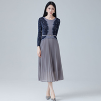 Haute qualité Polyester pied de poule robe ceinture revers dames décontracté écologique fête Style solide ceintures robe à volants