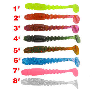 Ytqhxy T Tail Soft Bait 50mm Bionic Worm <b>Lure</b> For Bass <b>Fishing</b> Bottom Baits Texas Rig <b>Lure</b> <b>Fishing</b> Gear - Product Image 2