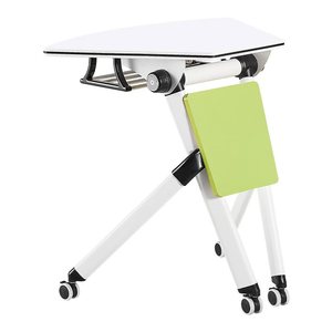 Table de conférence pliable et empilable, réglable en hauteur, pour salles de réunion, de formation, d'écoles, de collèges et d'universités (vente en gros) - Product Image 5
