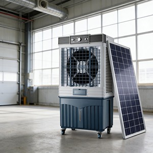 Enfriador Evaporativo Industrial Solar Profesional de 280W y 72L con Velocidad Variable y Enfriamiento Potente para 50-80 Personas ㎡   Áreas Comerciales EYC-9600D De - Product Image 2