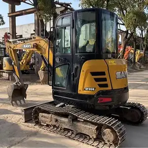 Gebruikte Hete Verkoop Mini Graafmachine Sany 35u Track Crawler Micro Digger Tractor Te Koop Goede Graafmachine