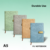 Carnet Premium A5 en Cuir PU à Couverture Rigide, Ouverture à 180°, Reliure Parfaite Durable, Papier Offset, 100 Feuilles, Vente en Gros