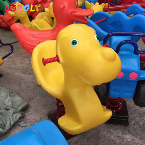 Cheval à <span class=keywords><strong>Bascule</strong></span> à Ressort Pas Cher pour Enfants, Balançoire Extérieure en Plastique pour Aire de Jeux - Product Image 3