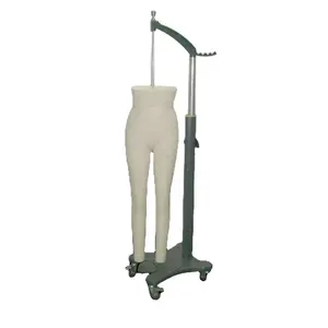 Fabric Hanging Body Form Tailoring Mannequin Legs Cheap Model Half Body Female Fiberglass adjustable Dress form tailoring Dummy