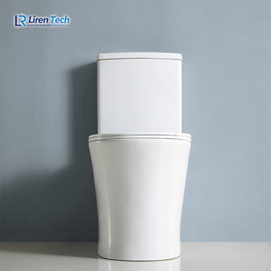 Juego de inodoro de cerámica de diseño moderno con <span class=keywords><strong>certificado</strong></span> de marca de agua P-Trap para renovación de baño en Tailandia, mercado de Yemen, estilo alemán - Product Image 2