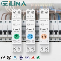 GEILINA TUYA Minuteur intelligent WiFi sans fil, compteur d'énergie KWH, télécommande, disjoncteur MCB 40A, protection contre les surcharges et les surtensions, cuivre PA66