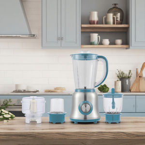 Robot culinaire électrique 4-en-1 en acier inoxydable pour le commerce et la maison Mélangeur de table Presse-agrumes à vitesse variable <span class=keywords><strong>Hachoir</strong></span> à viande <span class=keywords><strong>Hachoir</strong></span> - Product Image 2