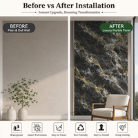 Panneau mural PVC effet marbre UV, grand format 1220x2800mm, motif continu, haute brillance, imitation pierre pour hall d'entrée