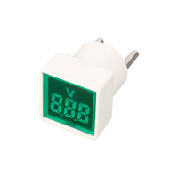 YUDA AD22B-22V Mini Voltímetro, Monitor de Corriente CC, Pantalla LED de 22 mm, Alimentado por Batería (1.5%+5) Precisión, Monofásico 220V CA/40A