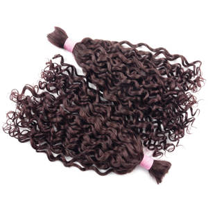 Offre Spéciale 100g 100% cheveux humains vierges brésiliens bruts en vrac sans nœuds vague d'eau tressage faisceaux <span class=keywords><strong>de</strong></span> cheveux humains pour sirène Boho Locs - Product Image 2