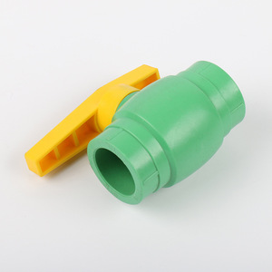 Sản phẩm bán chạy nhất 2025 phụ kiện đường ống ppr van 2 inch ổ cắm khóa Van DừNg với tay cầm màu vàng - Product Image 1