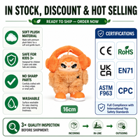 Jouet en peluche personnalisé en coton PP - Personnage d'anime mignon, mascotte, souvenir, cadeau pour enfants