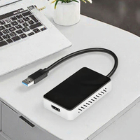 Adaptateur vidéo externe USB 3.0 vers VGA StarTech.com avec 1 hub USB femelle pour ordinateur portable - Compatible Windows - Non compatible Mac/ChromeOS/Linux