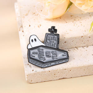 Badge Métallique Gravé avec Logo de la Série Combo Halloween Horreur (Pomme de Terre, Citrouille, Fantôme) <span class=keywords><strong>pour</strong></span> Vente Flash Transfrontalière - Product Image 2