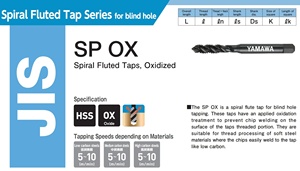 YAMAWA SP-OX HSS Tarière à cannelures spirales pour trous aveugles, norme JIS, 6-<span class=keywords><strong>32</strong></span> <span class=keywords><strong>8</strong></span>-<span class=keywords><strong>32</strong></span> 10-<span class=keywords><strong>32</strong></span> 3/16 1/4 5/16 1/2 3/4 5/<span class=keywords><strong>8</strong></span>, en acier au carbone - Product Image 5