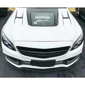 Nouveau capot moteur transparent en fibre de carbone 2014-2021 pour Benz AMG C63 avec vis – Amélioration par montage à visser - Product Image 4
