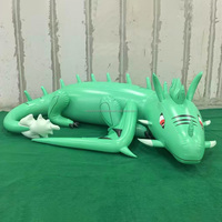 Jouet gonflable en PVC de haute qualité, plus doux, personnalisé, animal sexy, dragon gonflable vert à vendre