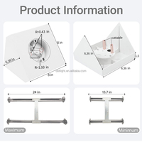 Support de montage pour ventilateur de plafond en plastique, installation facile, certifié ETL, compatible avec plafonds cathédrale de 80 cm, garantie 1 an