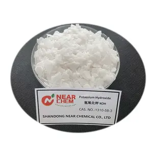 热卖白色固体苛性钾盐KOH片，化学文摘社编号1310-58-3，用于肥料