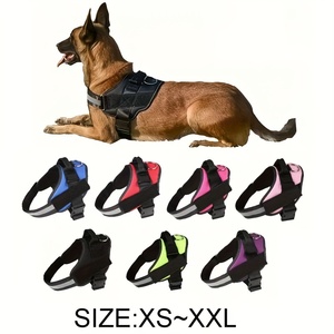 ノープル犬用ハーネス ハンドル付き 反射機能付き 調節可能 通気性のあるナイロンベスト XS-XXL 全犬種対応 - Product Image 4