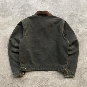 Custom Streetwear Fashion Vintage Washed Plus Size <strong>Canvas</strong> <strong>Jacket</strong> Zip up Heavy <strong>Canvas</strong> Work <strong>Jacket</strong> Men - Product Image 4