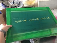 Cadre de sérigraphie Haohe avec lame de déroulage pour machine de sérigraphie
