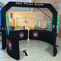 Cabina de Fotos Giratoria 360° con Tecnología 2025, Control Remoto, SLR, iPad, Rotación Automática Inalámbrica para Selfies
