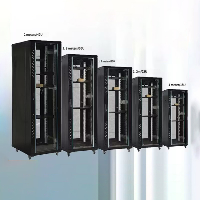 High Quality 19 Inch Rack Mount Standard Server Outdoor BLACK  36u 42u 47u Data Center Network Cabinet
