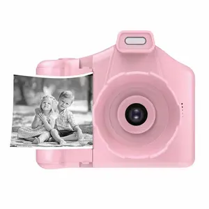 Çocuk doğum günü yılbaşı hediyeleri termal kağıt sevimli şekil çocuk kamera ile anında baskı fonksiyonu