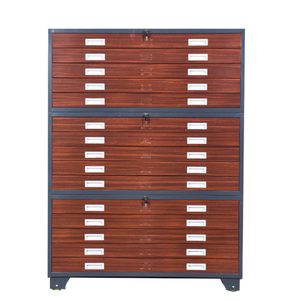 Armoire de rangement plate en acier pour plans et cartes, équipement de bureau et scolaire - Product Image 4