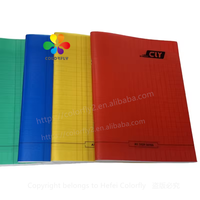 Cahier d'Exercices A4 Personnalisé d'Usine avec Couverture PP, Prix Compétitif, Vente en Gros, Fournitures Scolaires