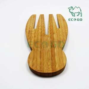 Accessoires de conception spéciale en bois naturel Costume de mains de salade de bambou de cuisine pour l'utilisation de salade de cuisine - Product Image 4