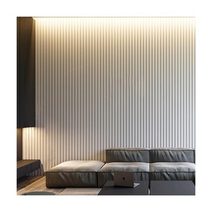 Auuan moderno geometrico WPC impermeabile rivestimento della parete di legno alternativo sfondo decorativo lambrins TV - Product Image 1