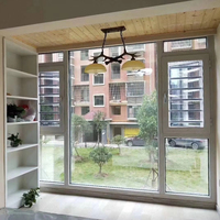 Ventanas Abatibles de Aluminio con Rotura de Puente Térmico y Vidrio Low-E, Resistentes al Agua y al Calor, para el Hogar, Marca Kalaishi