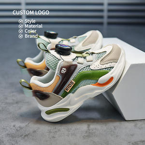 2025 été à la mode chaussures de sport décontractées pour garçons nouvelle semelle souple à maille unique avec bouton rotatif chaussures de Sport pour enfants - Product Image 2