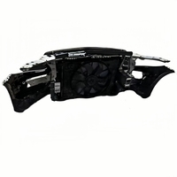 Nouveau Pare-chocs Avant en Plastique de Haute Qualité pour Classe C W205 Style AMG Noir Carbone Kit Carrosserie Radiateur Positionnement Automatique