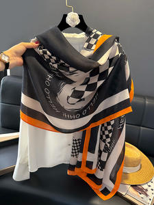 <span class=keywords><strong>ผ้า</strong></span>พันคอผืนใหญ่ยาวพิมพ์ลายตัวอักษรแฟชั่นดีไซน์ใหม่ผ้า<span class=keywords><strong>คลุม</strong></span>ไหล่ลายฟันสุนัข<span class=keywords><strong>มุสลิม</strong></span>ฮิญาบ - Product Image 3