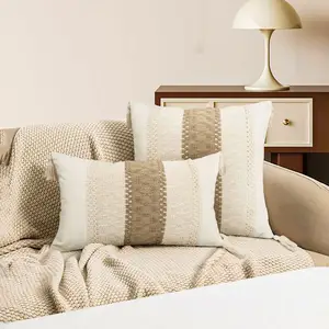 Üretici keten yastık kapakları minder örtüsü dekoratif yastık örtüsü atmak yastıklar oturma odası kanepe için