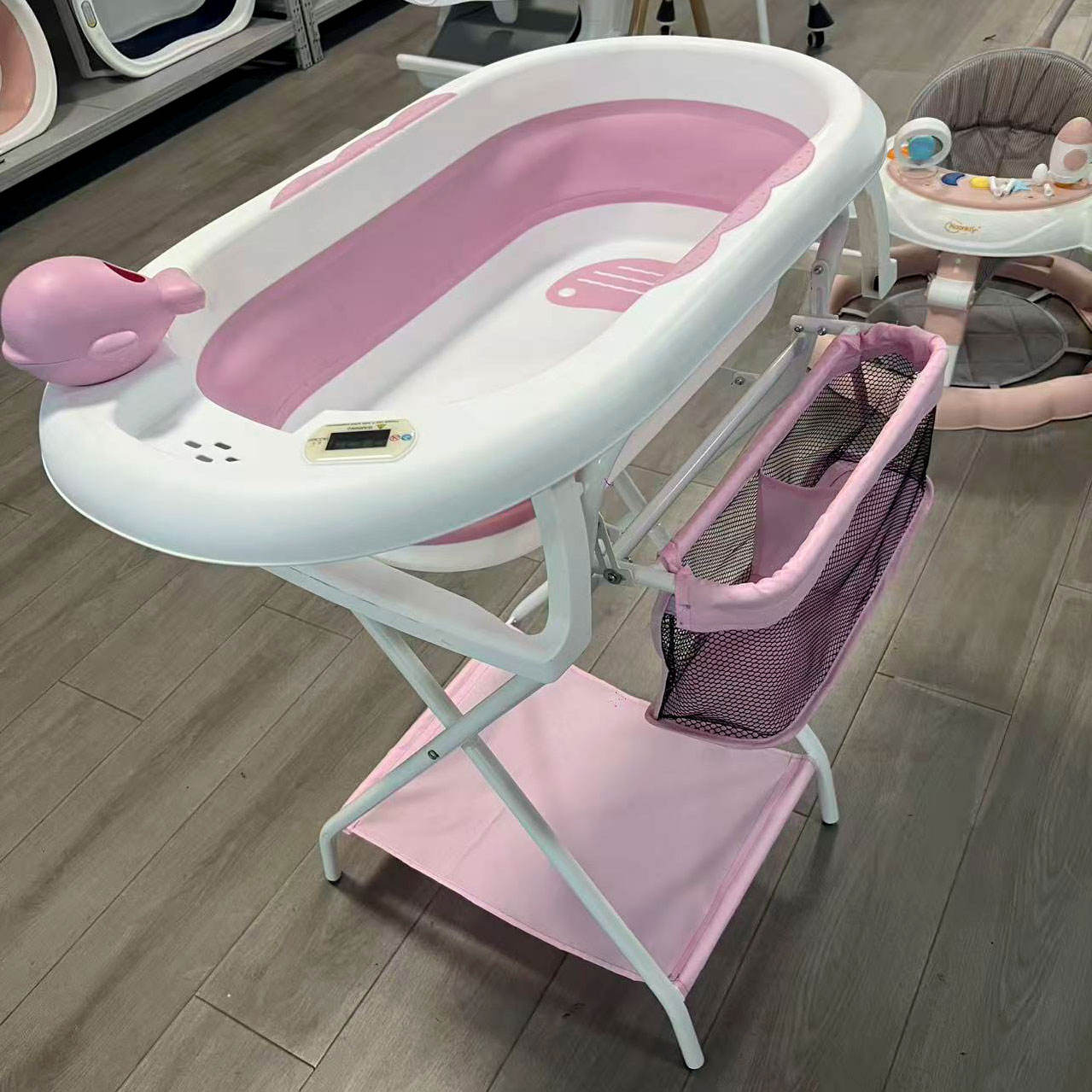 JYGW+soporte para baño de bebé rosa