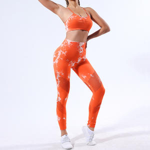 GC tie Dye yoga set Ropa deportiva Mujer fitness yoga wear sets tie and dye Conjuntos de Fitness Gym Ropa deportiva Mujer - Product Image 6