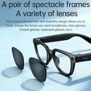 Lunettes Intelligentes M8 BT AI avec Caméra HD 4K, Batterie 270 mAh, Protection Lumière Bleue, Anti-tremblement 800W, Double Micro, Réduction de Bruit et Traduction Vocale - Product Image 6