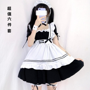 Costume de demoiselle d'honneur, robe Lolita Sweetheart, tissu en polyester noir, LMSXLXXLXXXL, tenue de cosplay, vêtements de scène - Product Image 1