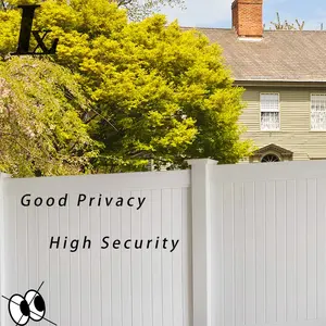 Hot Sale 6ft.H*8ft.W Pvc UV White Privacy Fence For House