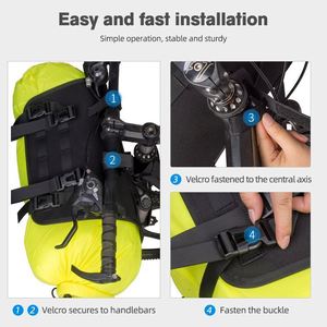Fábrica BSCI BESTOP Precio al por mayor Bolsa impermeable 900D de PE especial y discreta para accesorios de bicicleta, bolsa delantera para cuadro de bicicleta - Product Image 4