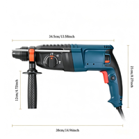 Marteau de démolition industriel robuste 800W 220V, briseur de béton électrique, marteau perforateur, burin rotatif, outil électrique anti-vibration