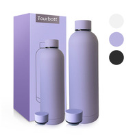 Botella de Agua Aislada de Acero Inoxidable de Doble Pared con Tapa a Prueba de Fugas, Libre de BPA, con Impresión Personalizada, Venta al Por Mayor