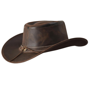 Sombrero de Vaquero de Cuero de Primera Calidad, Unisex, Marca Privada, Superventas, Estilo Clásico, Hecho en Pakistán - Product Image 3